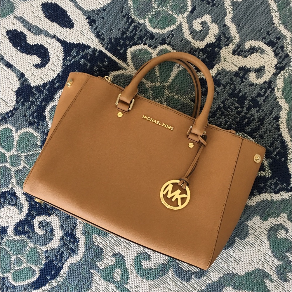 Michael Kors Sutton Medium Leather Satchel